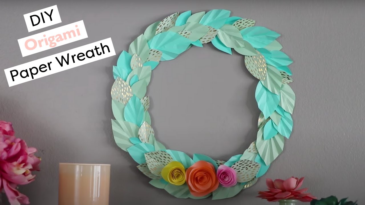 Paper Flower Wreath | How to Make a Wreath
