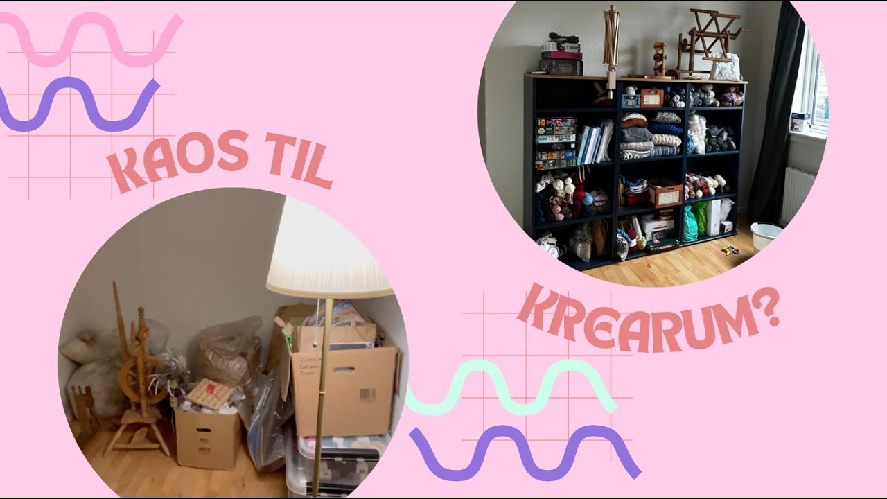 Fra kaos til krearum? 🧶 Flytter & pakker alt mit garn