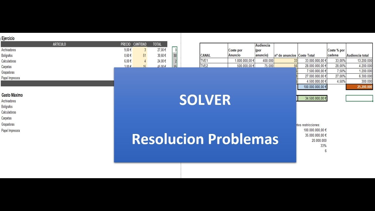 #187 - SOLVER - Solucion Problemas