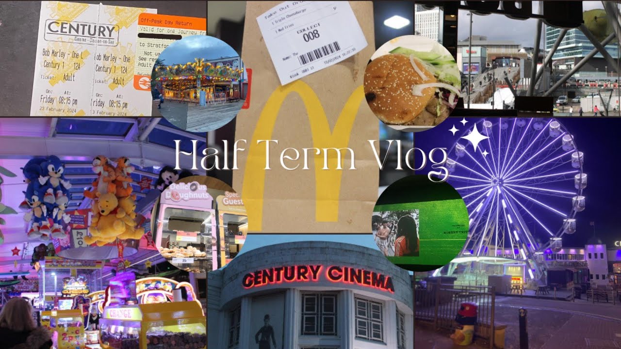 Half Term Vlog| Bob Marley Movie+Solo Trip to Stratford+ Clacton Pier