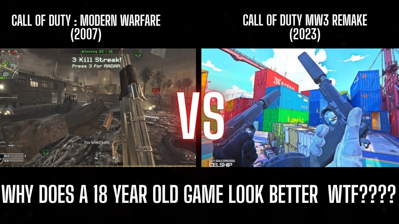 Why are the colors in modern games so bright and oversaturated? ( Retro to modern gaming comparison)