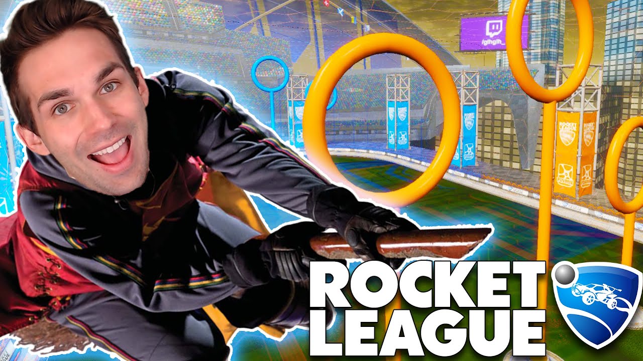 *NEW* QUIDDITCH MAP IN ROCKET LEAGUE IS SO HARD! (Modded Rocket League Custom Maps)