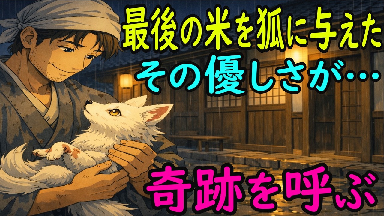 【感動】一文無しの恩返し 〜狐が教えた本当の豊かさ〜｜民話｜江戸時代｜江戸朗読｜昔話｜