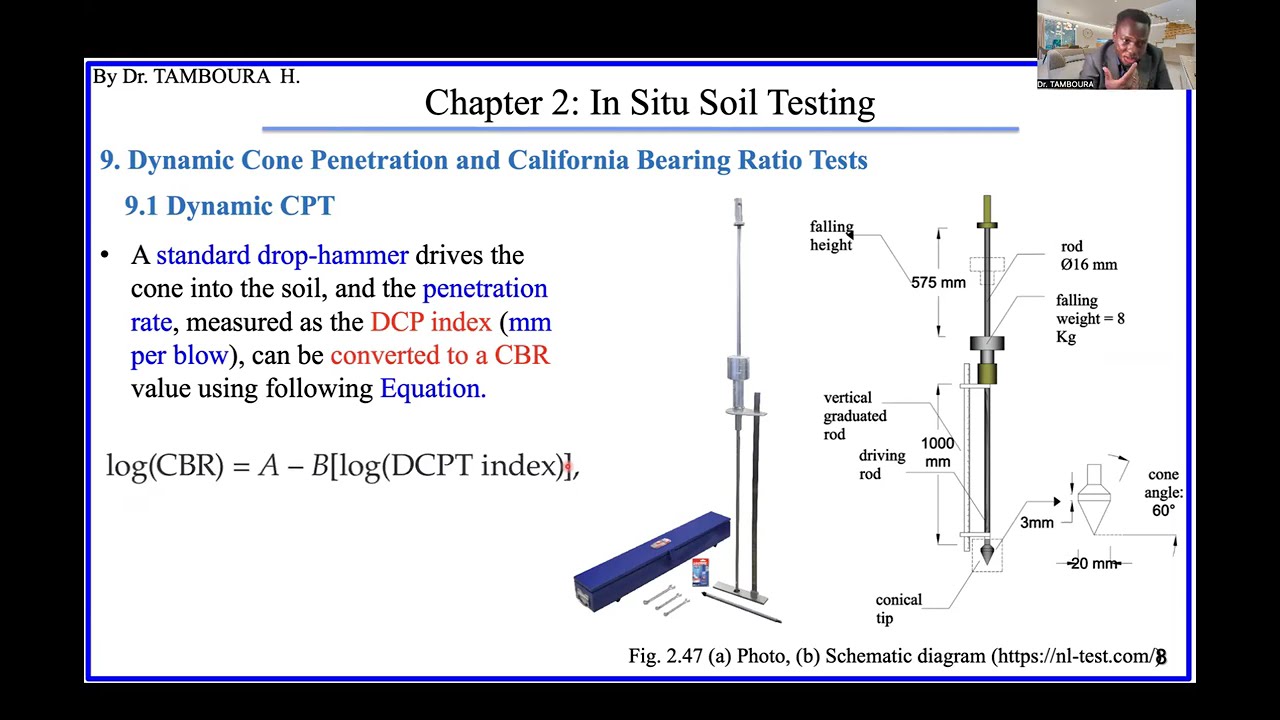 Foundation Engineering_Chapter2:In Situ Soil Testing (Part11)_Dynamic Cone Penetration and CBR Tests