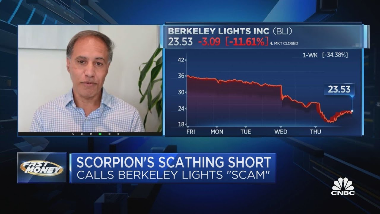 Fraud stock? Scorpion issues scathing warning on Berkeley Lights