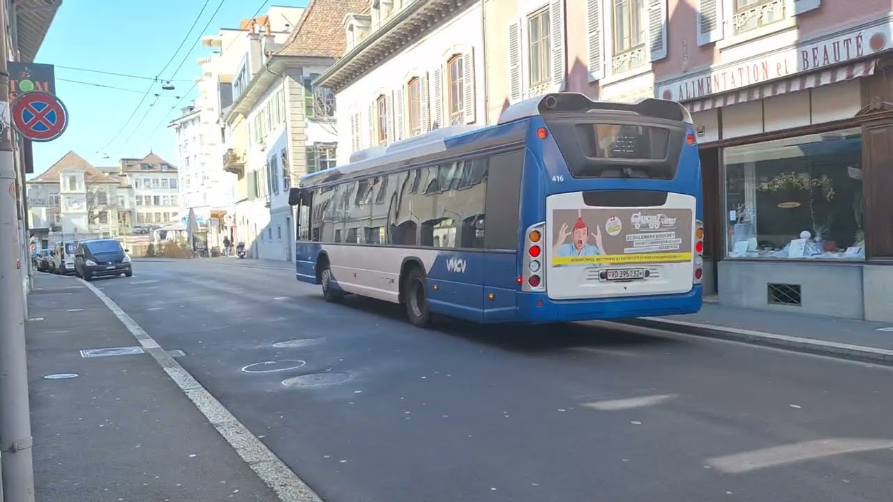 Bus Spotting a Vevey vers Vevey-Clara-Haskil filmer avec @karinepistat4406 