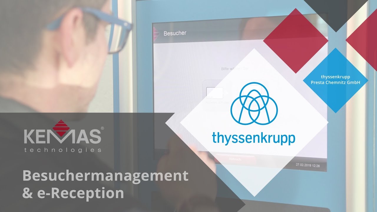 neues Besuchermanagement bei thyssenkrupp Presta Chemnitz GmbH - die Pforte wird digital