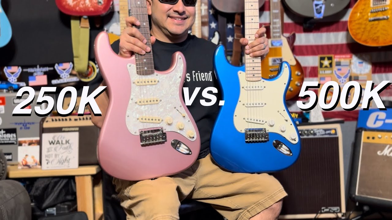 Потенциометры 250 кОм против 500 кОм в Stratocaster 😎🎸🦯🎼🔊