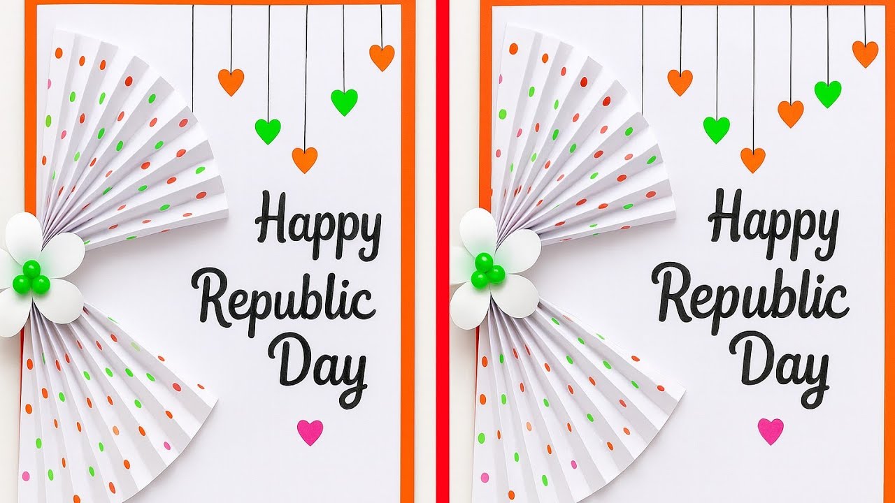 26 January Easy Card 🇮🇳 | Republic Day Special