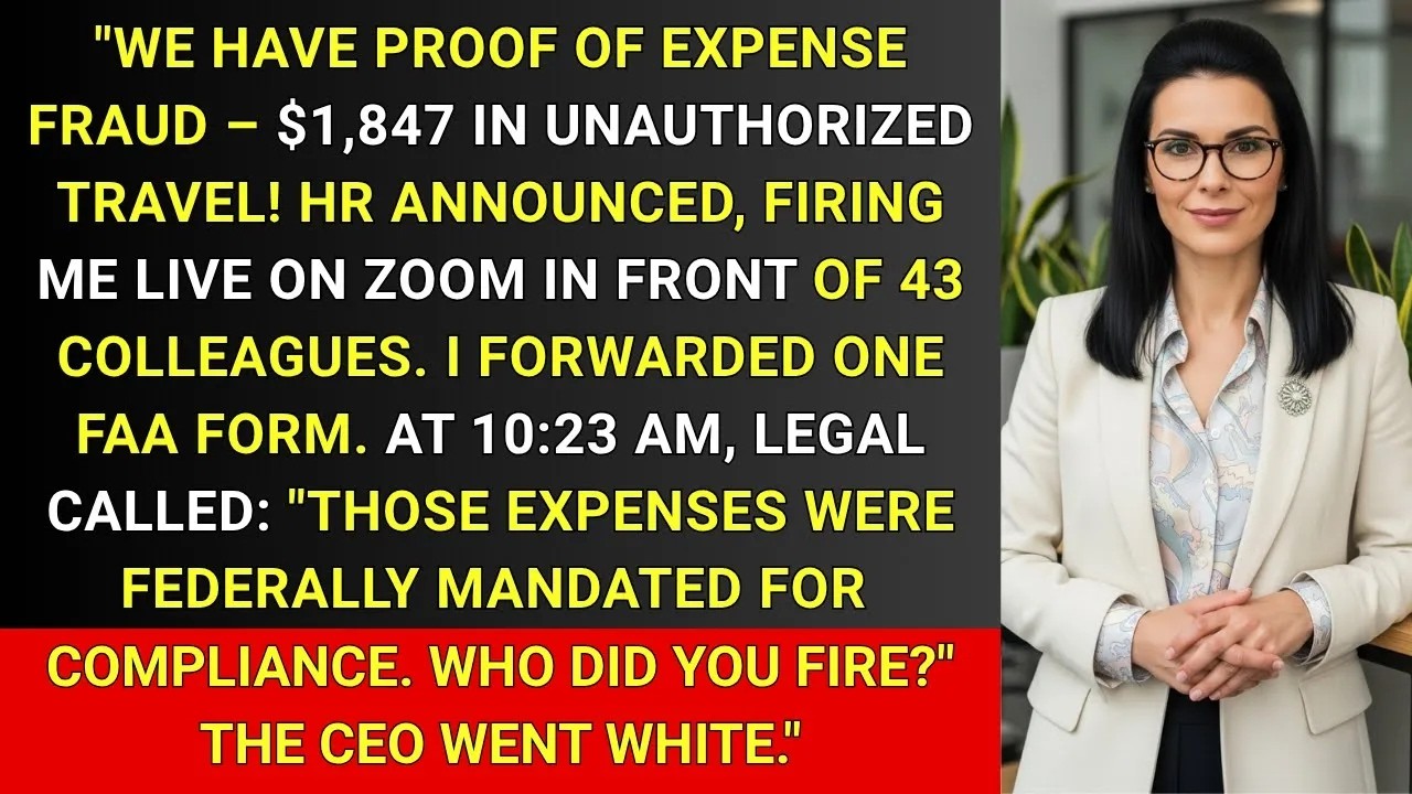 They Fired Me Over 'Expense Fraud' — One Receipt Destroyed Their Entire Career
