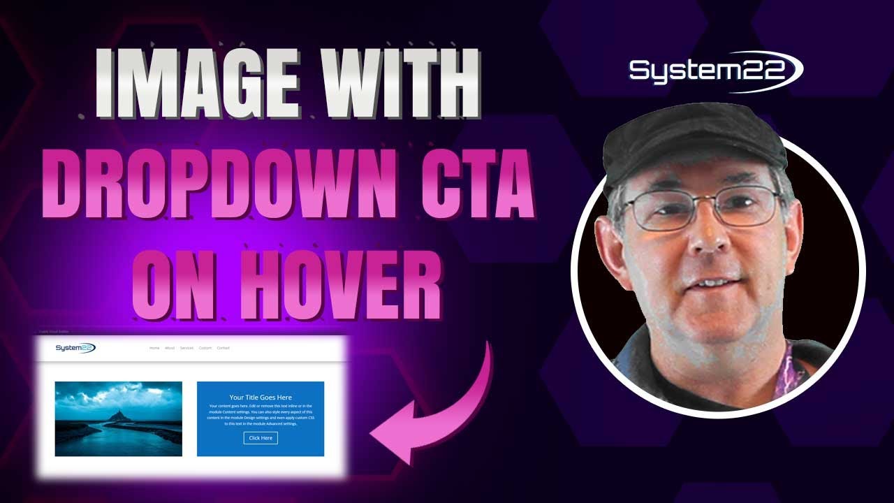 Divi Theme Image To Drop Down Call To Action On Hover