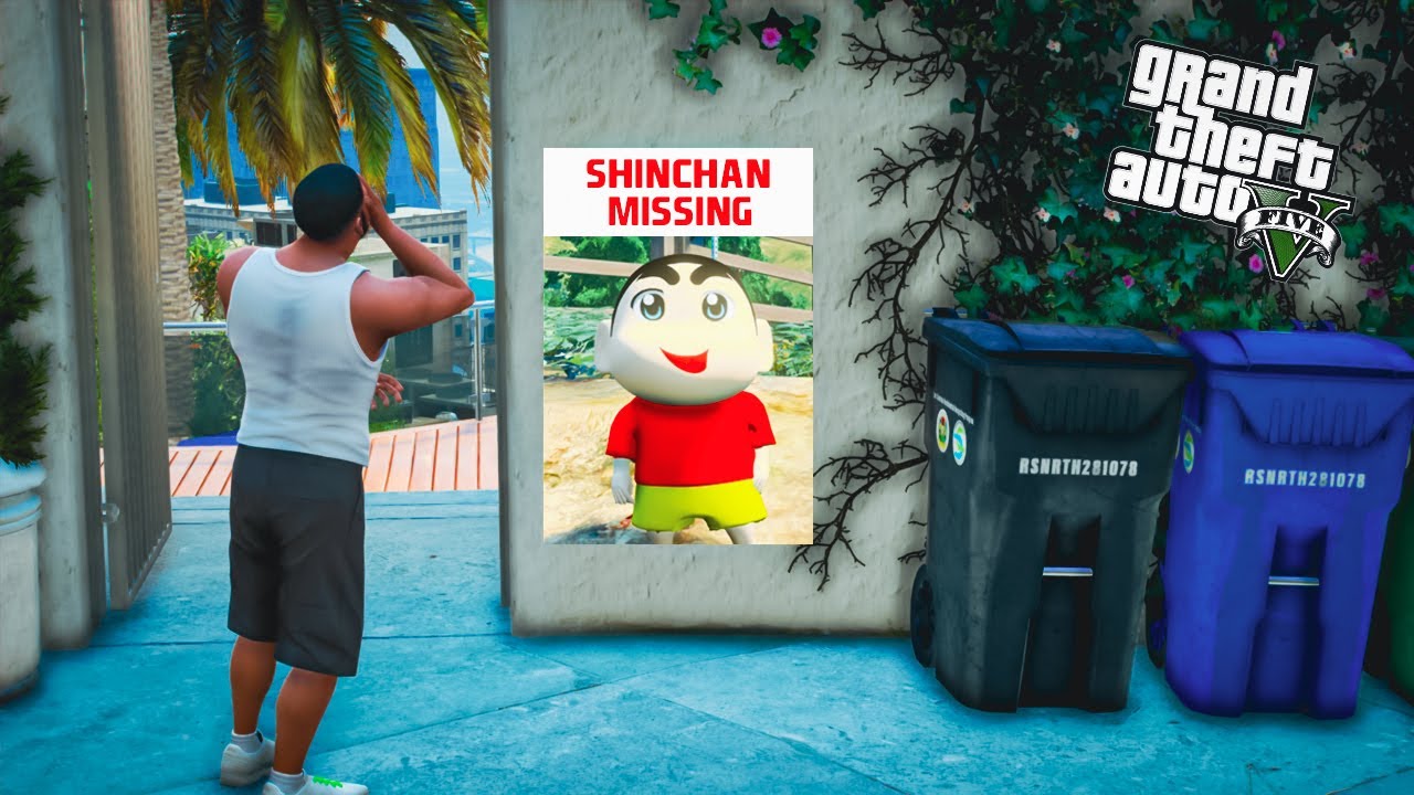 GTA 5: Shinchan Most Wanted Criminal in Gta V...!