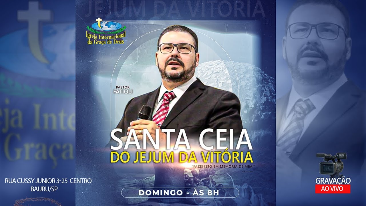 Pr. Fatioli - Domingo Santa Ceia do Jejum da Vitória - 14 de Setembro 2025