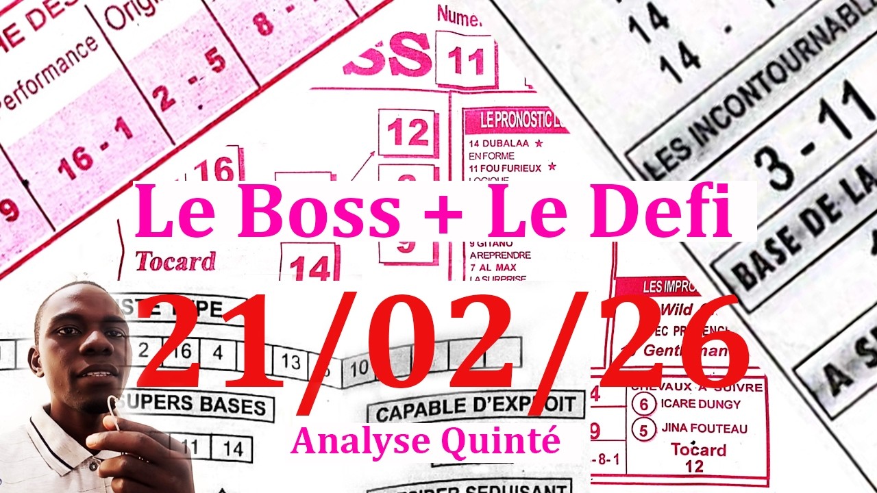🚨🚨 Le BOSS SAMEDI 21 Février 2026 - Analyse : Cagnes-Sur-Mer (R1) 4e course – Prix Jacques Geliot