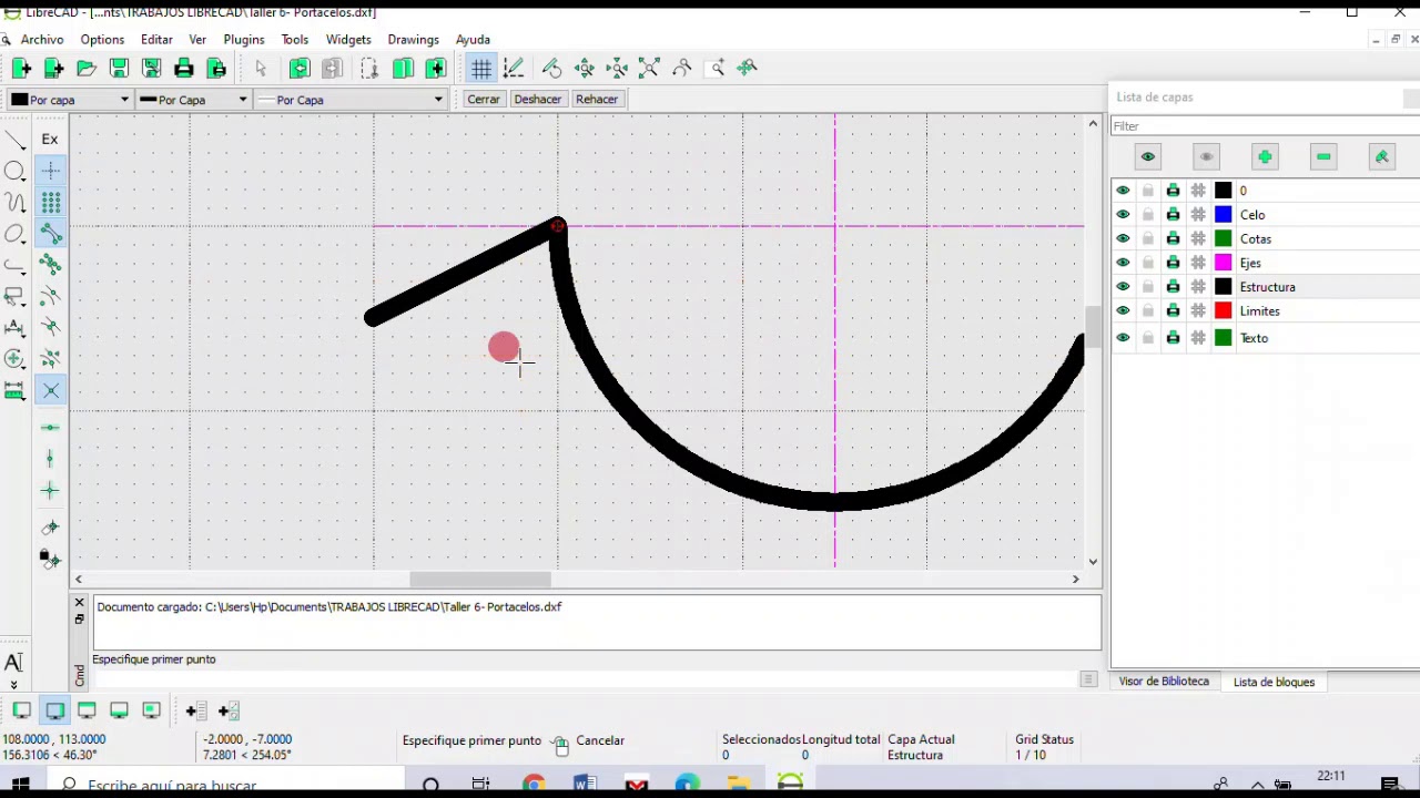Librecad Taller 6   Portacelos