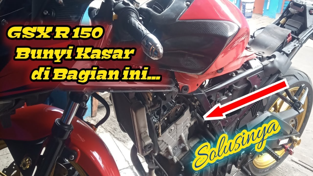 Устранение грубых звуков на голове Suzuki GSX R 150