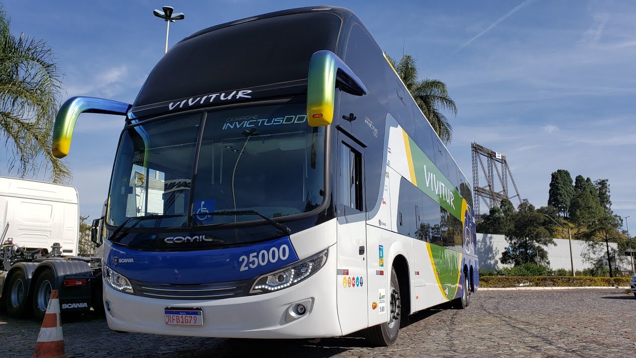 NOVO ÔNIBUS SCANIA K400 IB6X2 l COMIL INVICTUS DD