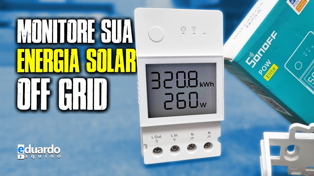 NOVO SONOFF POW Elite 20A, Monitoramento de Energia com Display