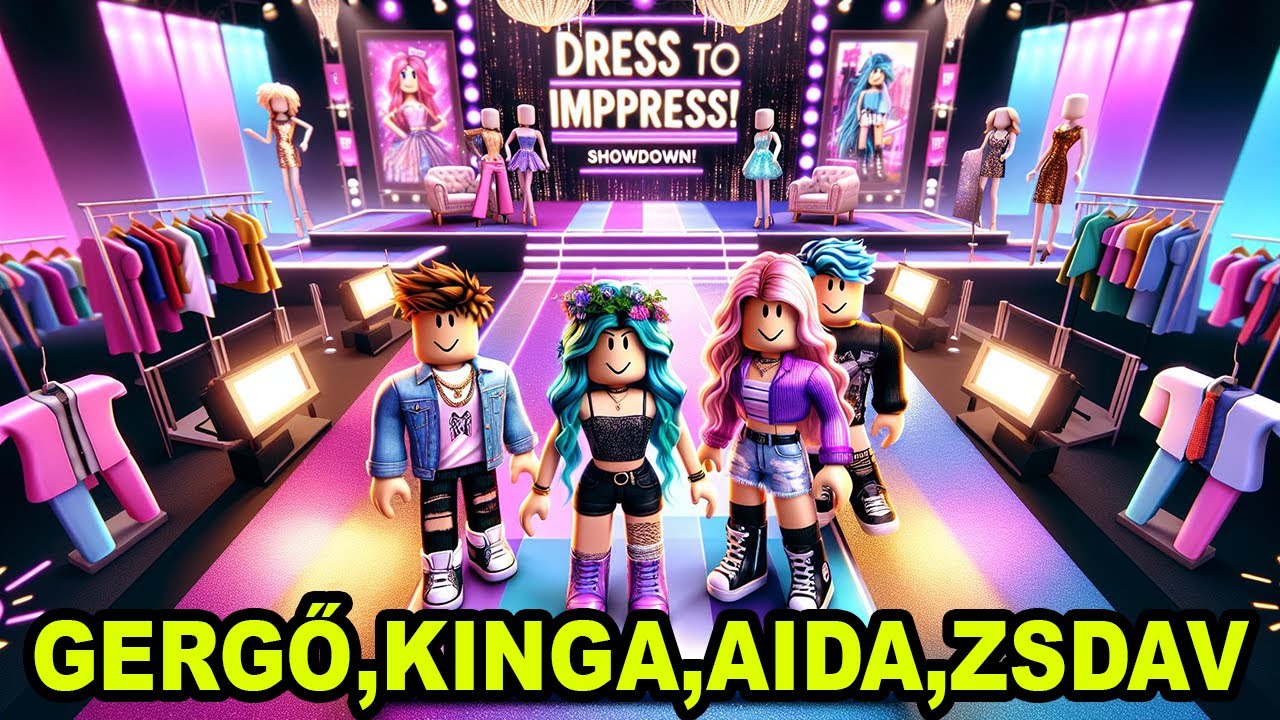 ÖLTÖZTETÜNK a Srácokkal 😂 | Dress To Impress 💖 [UPDATE] ÉLŐ
