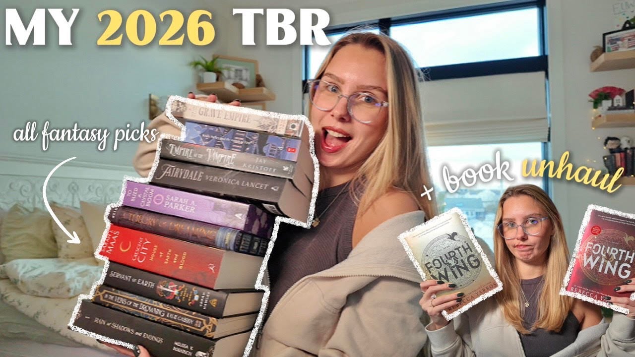 Книги, которые мне ОБЯЗАТЕЛЬНО нужно прочитать в 2026 году! 📚 (распаковка книг + цели по чтению)