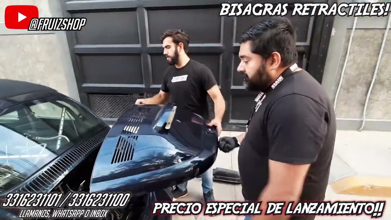 NUEVAS BISAGRAS RETRACTILES PARA TAPA DE MOTOR DE VOCHO