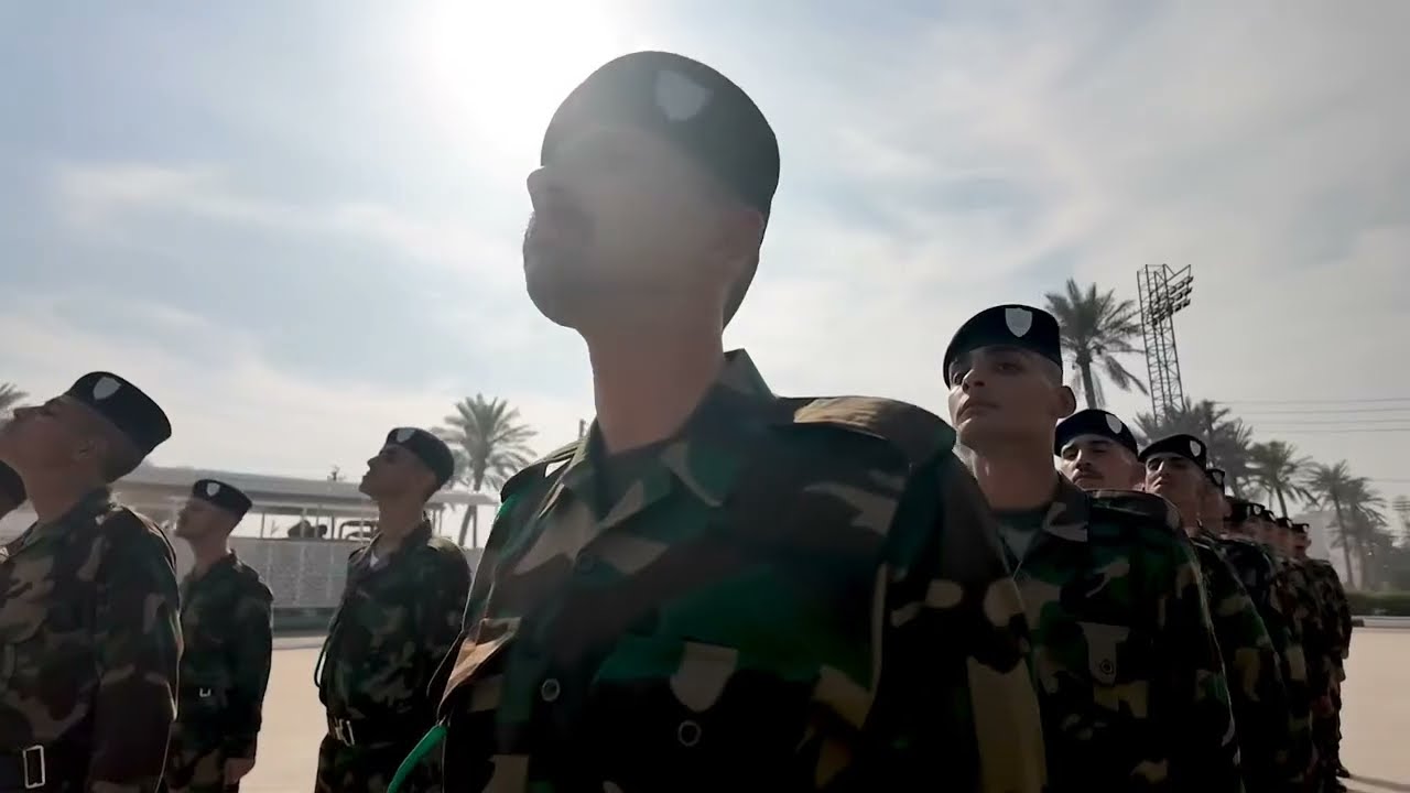 جانب من التدريب العسكري لطلبة كلية الشرطة دورة 72 بإشراف اللواء محمود خليل محسن