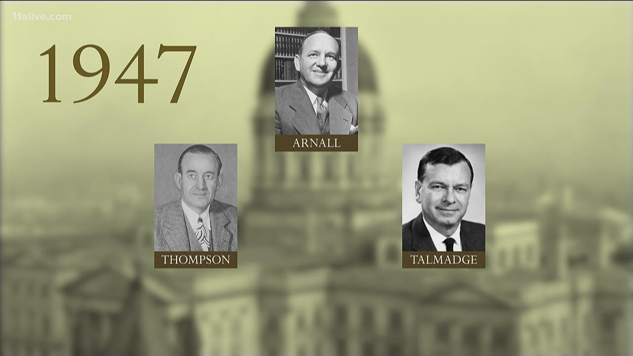 There was once a time where 3 men claimed to Georgia's governor at the same time