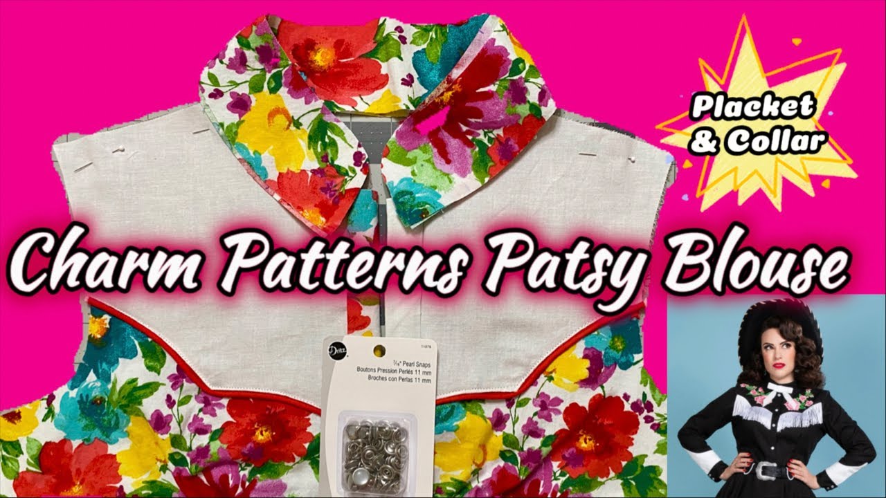 Sewing the Patsy Western Blouse! Charm Patterns by Gertie