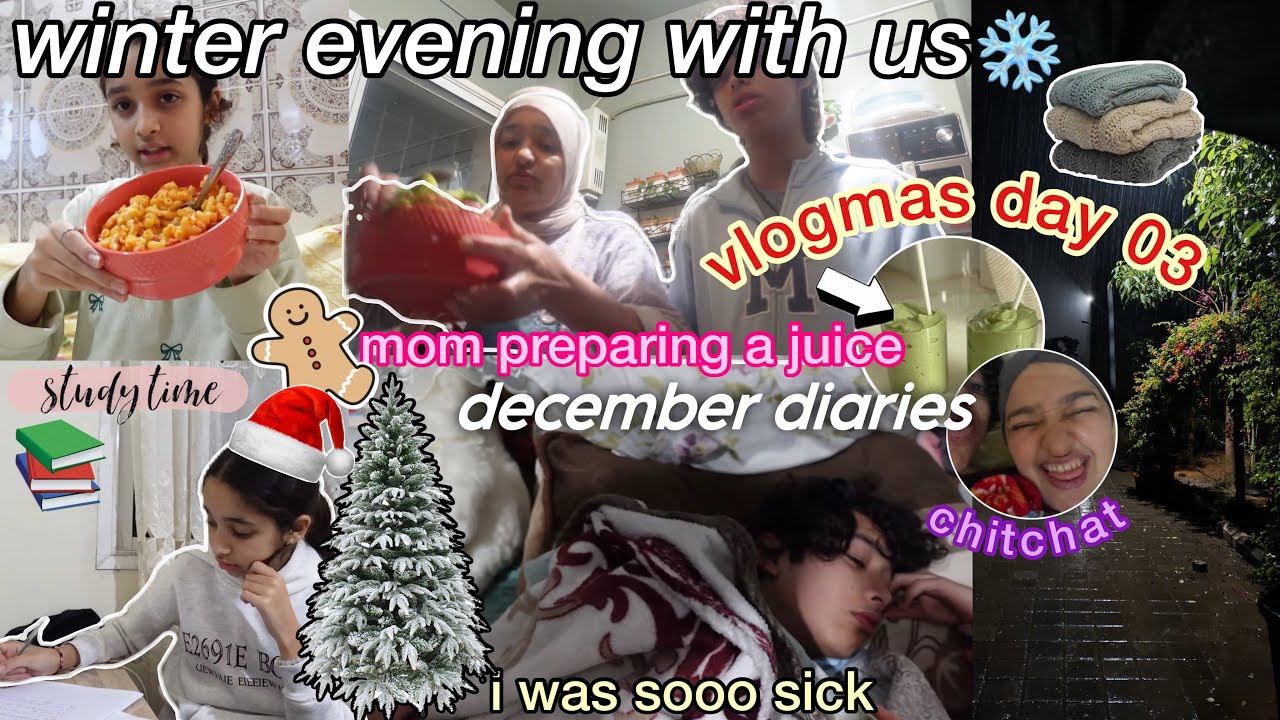 SPEND OUR EVENING WITH US🌌🏡🛋️vlogmas day03| دوزوا معنا العشية و الليل في الدار كعائلة مغربية🇲🇦🥹