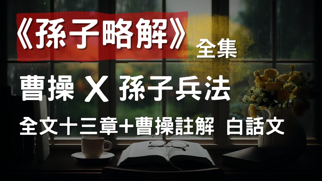 [全集] 《孫子略解》曹操註解《孫子兵法》全文十三章+註解, CC 繁/简 字幕 #聽書 #有聲書