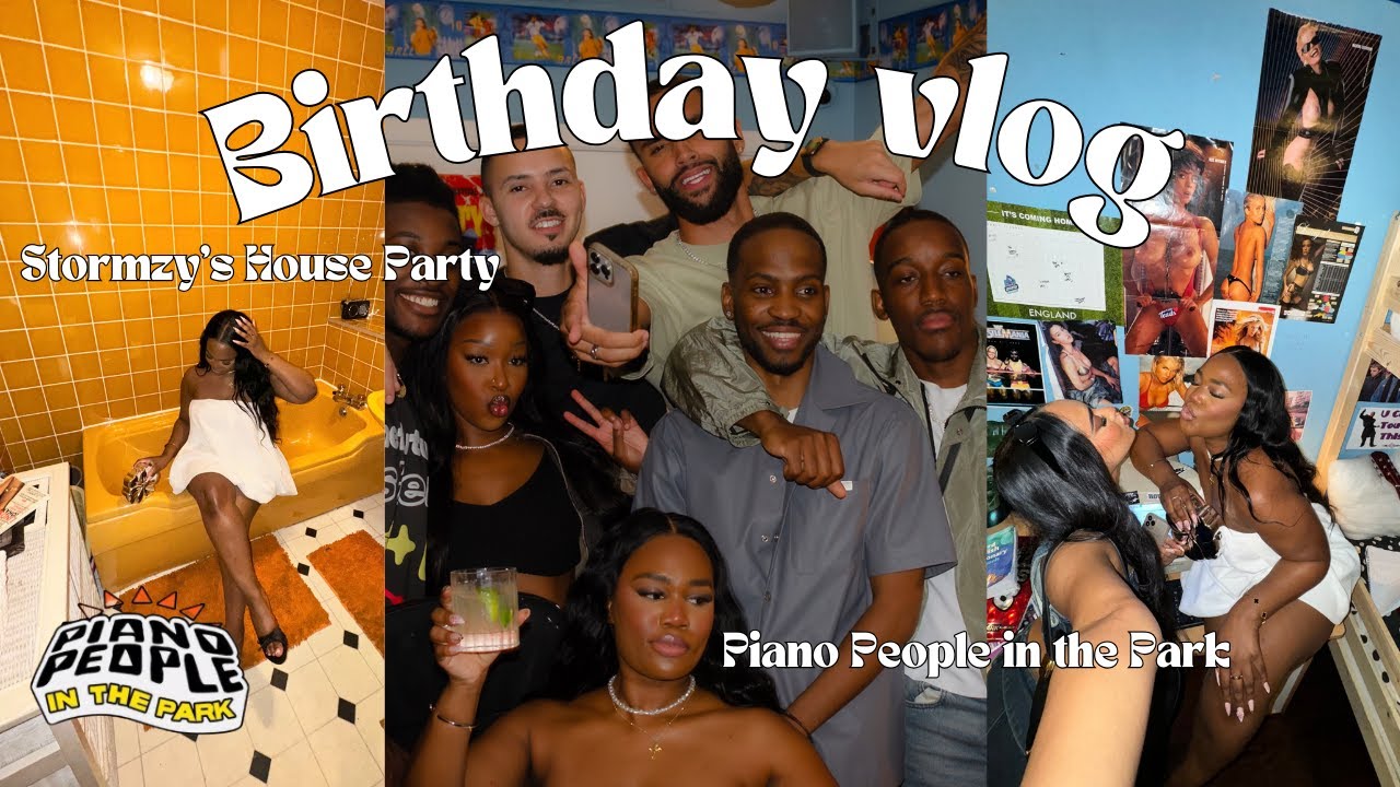 Birthday Vlog: Stormzy's House Party | Piano People in the Park and More 🕺🏾