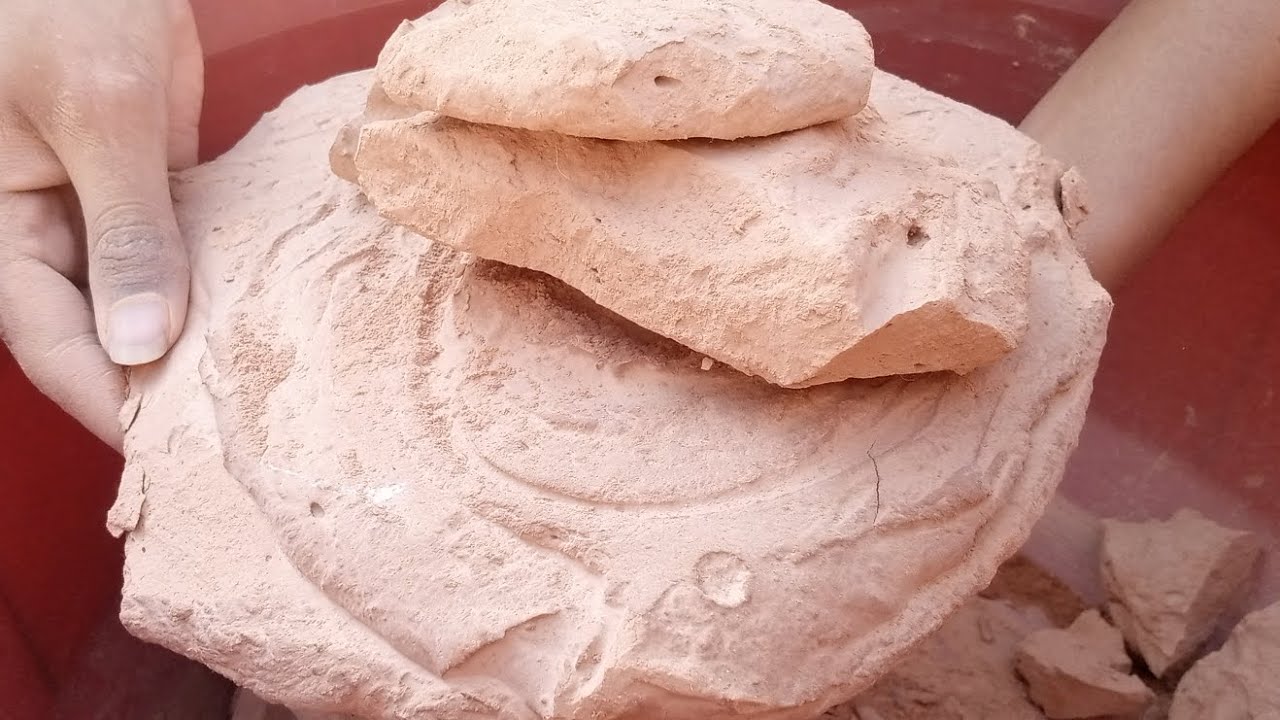 Pure Mud Dry Crumbling | Dusty Sifting | Satisfying 