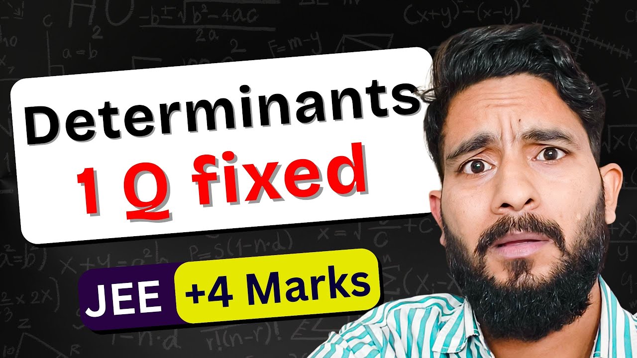 Determinants: No Solution, Infinite & Unique Solutions | Guaranteed 4 Marks | JEE Mains 2026