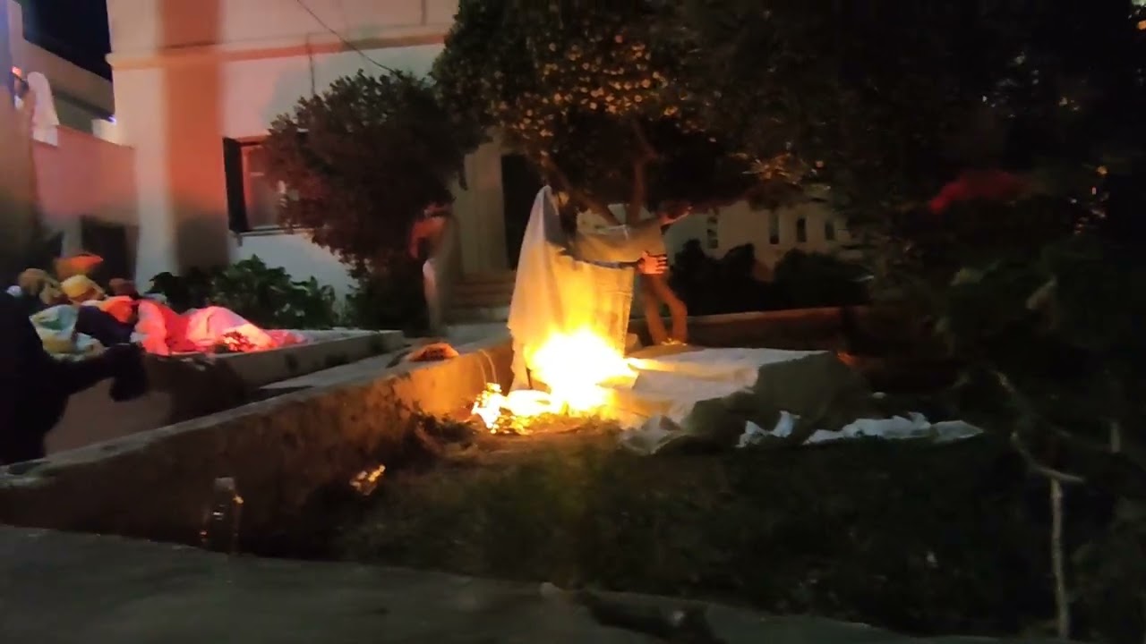 μεγάλη παρασκευή μάρπησα πάρος αναπαράσταση του θείου δράματος