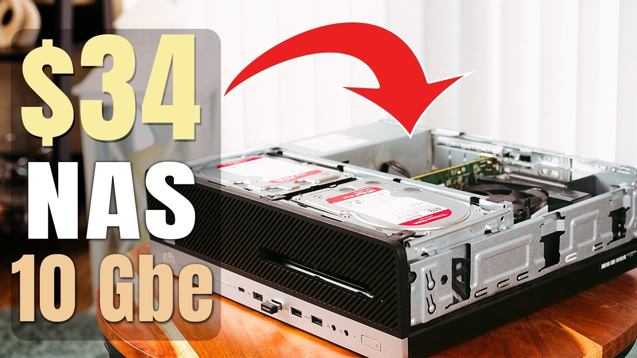 Я собрал 10GbE NAS на компьютере за 34 доллара! (Бюджетный DIY TrueNAS)