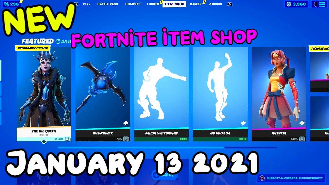 Fortnite Item Shop Today January 13 2021