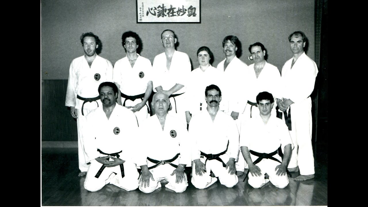 While visiting Sensei Anthony Mirakian's dojo, Sensei Paul Babladelis demonstrates Goju Ryu kata.