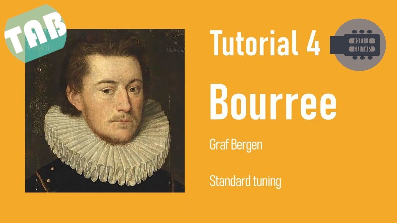 Easy Classical Guitar Tutorials by Axelle  - 4 - Bourree (Graf Bergen) [TABS]