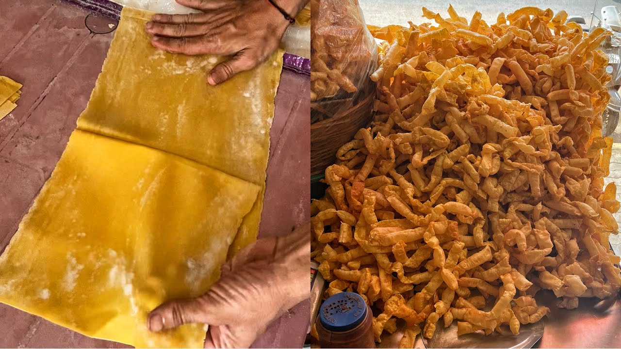 Drug of Ahmedabad: Chorafali😱😱 इसे खाए बिना अहमदाबाद के लोगों को नींद ही नही आती😳 Indian Street Food