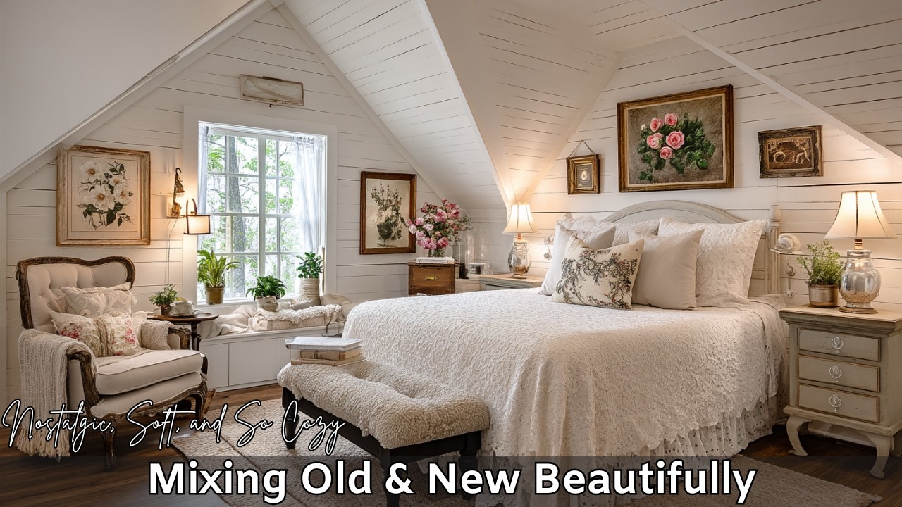Nostalgic Countryside Home Tour: Mixing Old & New Finds With Soft Aesthetic Cottage Decor