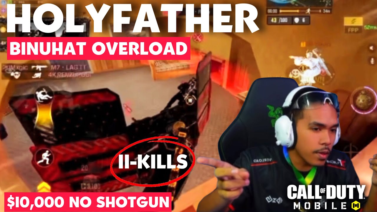 PADER 11 KILLS OVERLOAD BINUHAT | $10,000 NO SHOTGUN SHOWDOWN FERG TOURNAMENT FULL GAME 