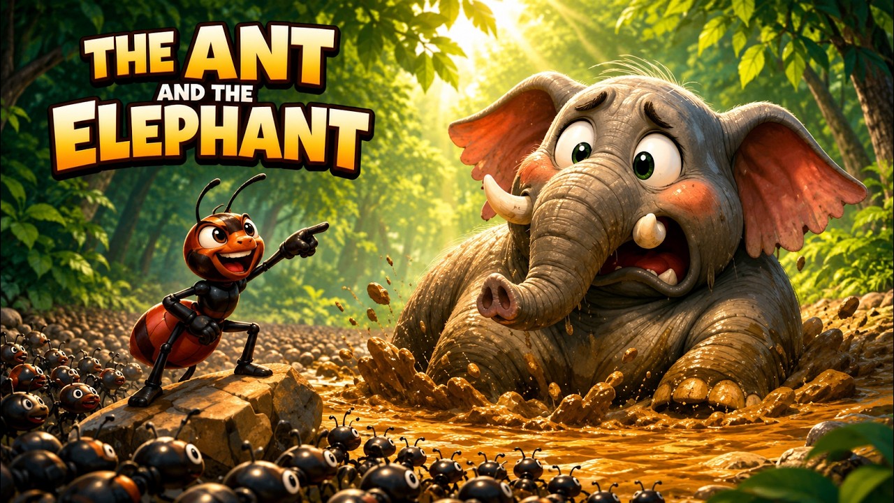 The Ant and the Elephant 🐜🐘 | Tiny Heroes Save a Giant | Funny & Heartwarming Jungle Story