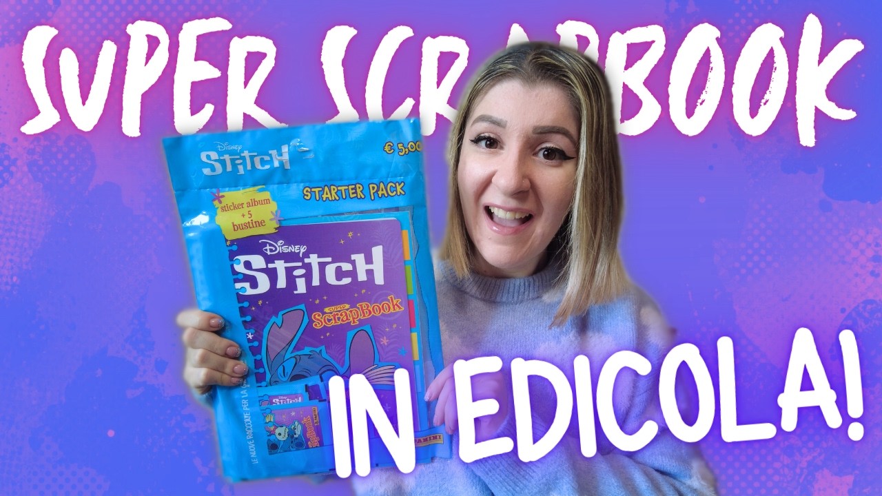 STITCH SCRAPBOOK PANINI 2026 💙 È USCITO! Unboxing Album + Prime Impressioni ✨ | Il mondo di Pretty