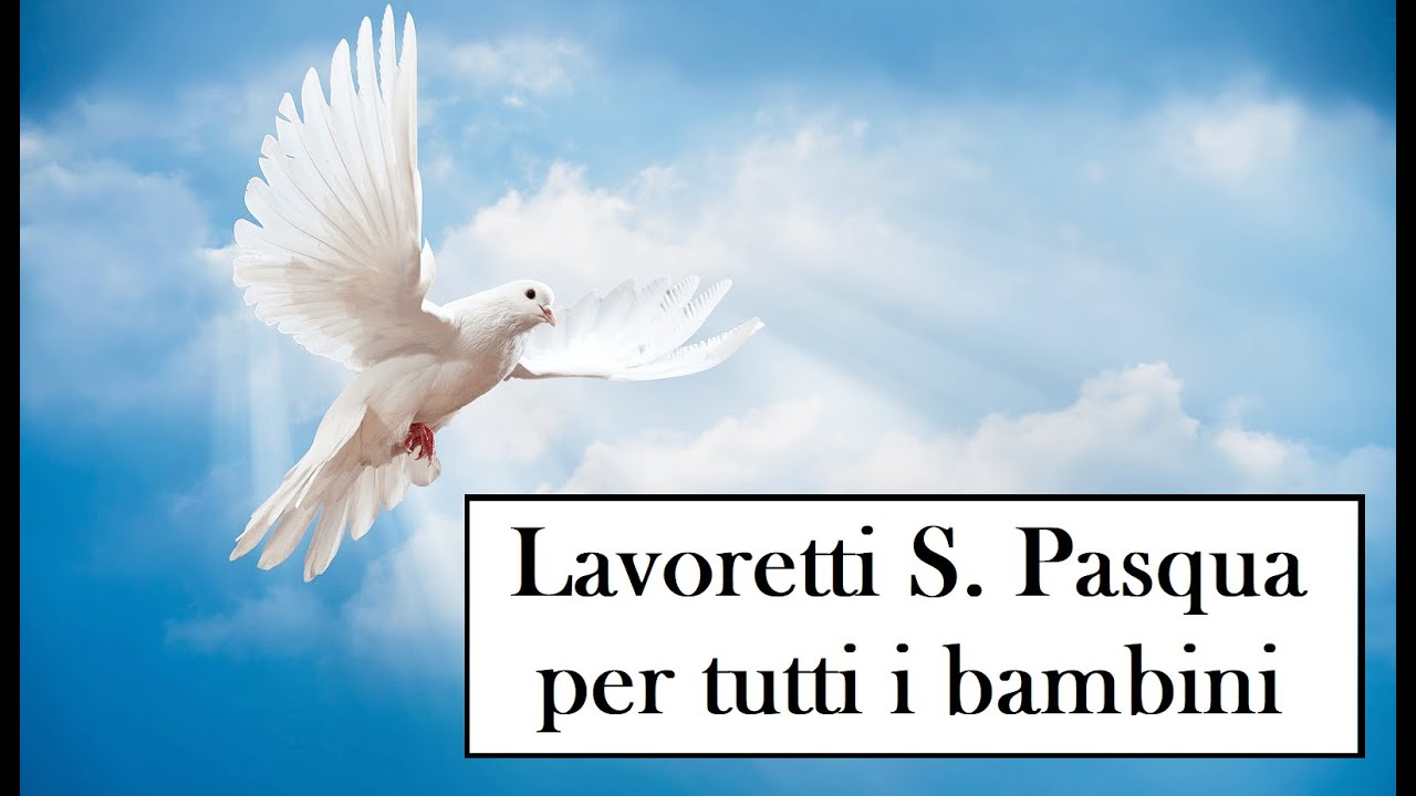 Tutorial: Lavoretti S. Pasqua per tutti i bambini 🕊🙏🏼