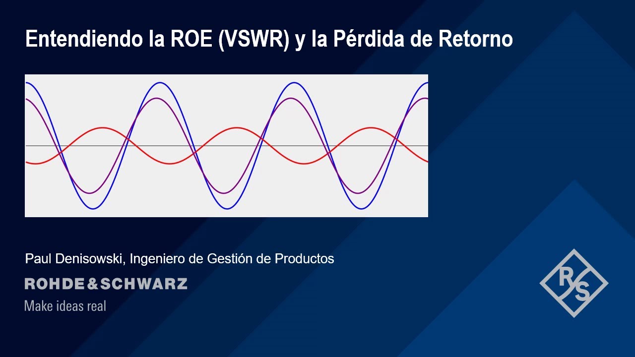 Entendiendo la ROE (VSWR) y la perdida de retorno en la medida de señal radio frecuencia.