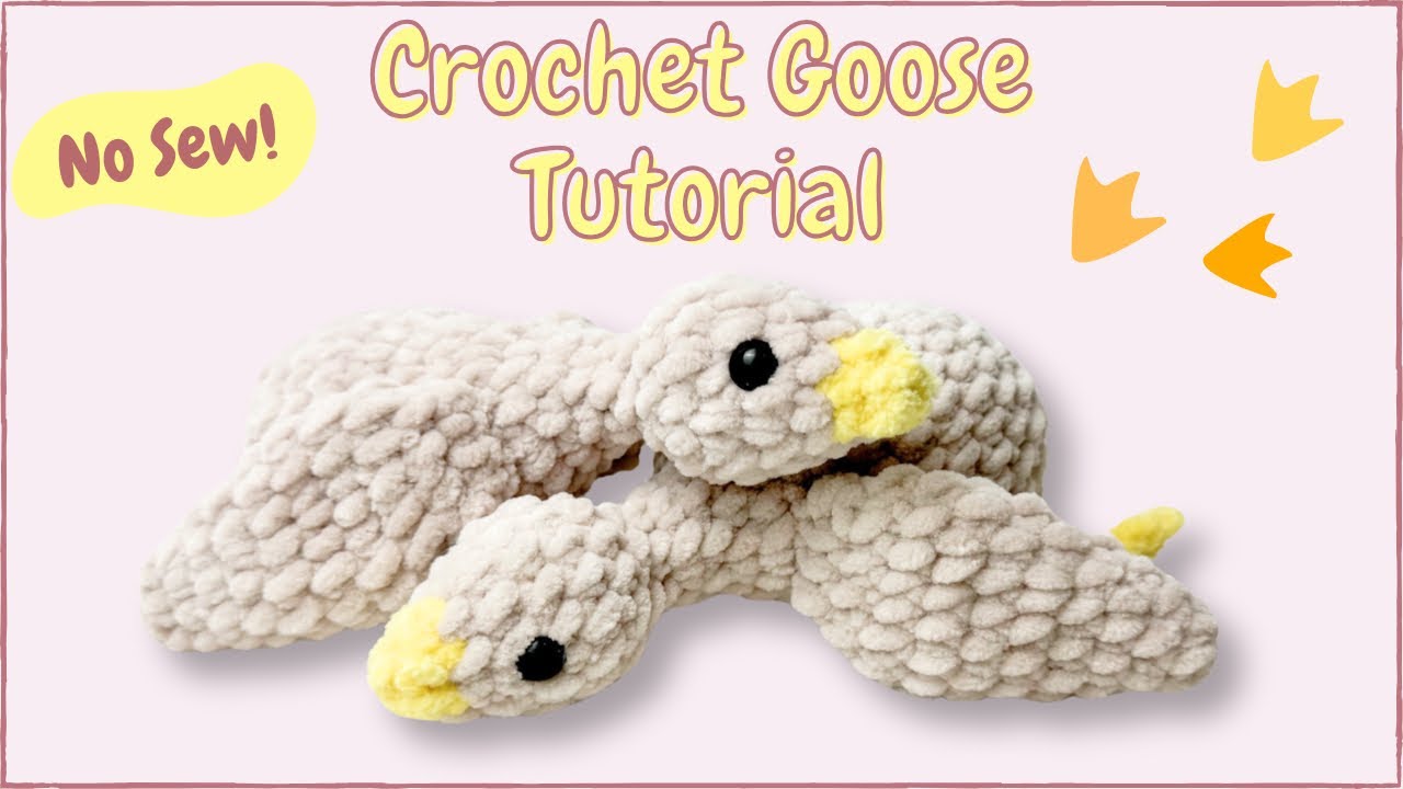 Easy No-Sew Crochet Goose ( Step by step) | Free Amigurumi Animal Pattern