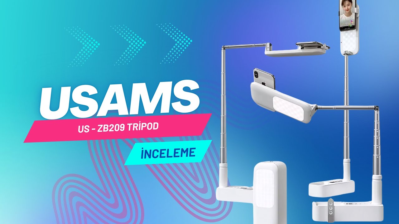 Usams US-ZB209 Tripod ile Profesyonel Çekimler Yapın