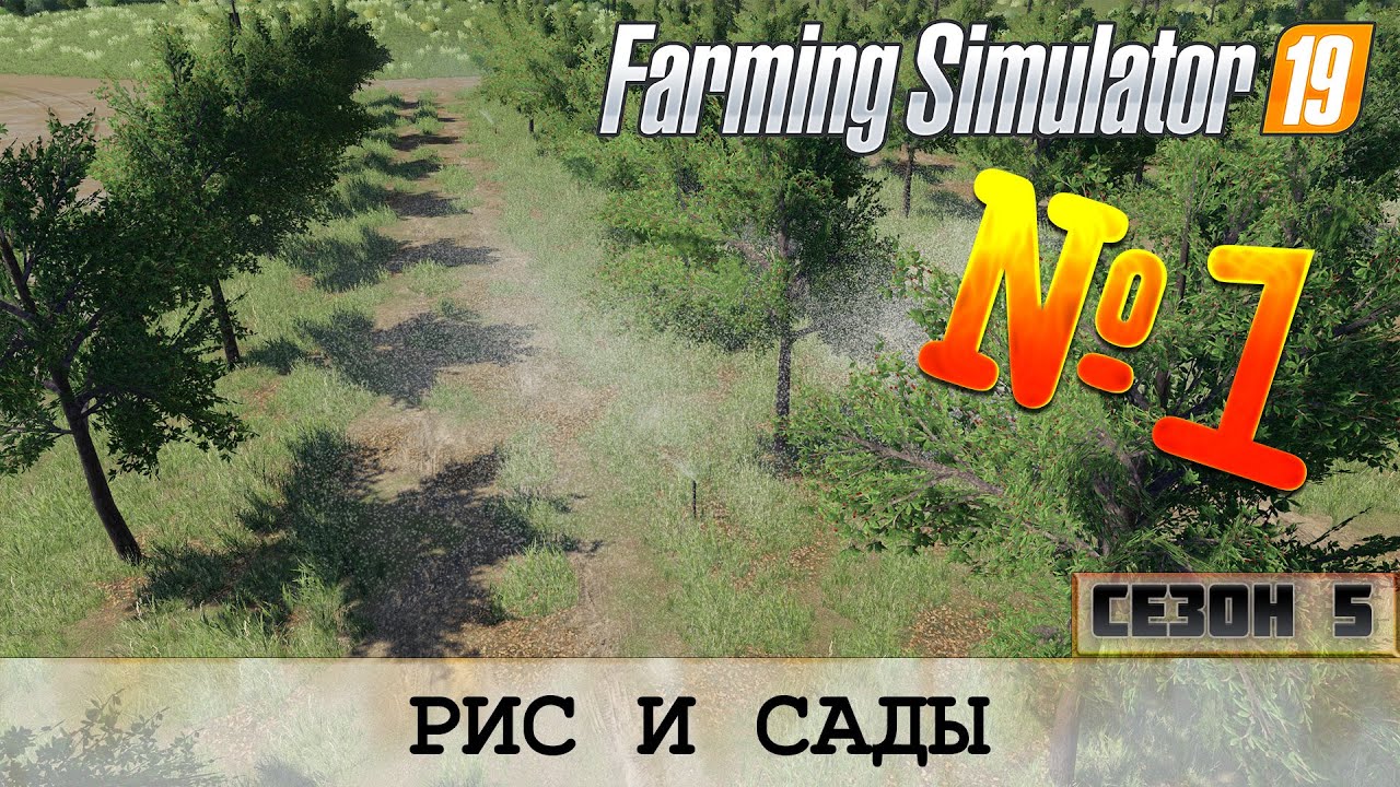 РИС И САДЫ - ЗОЛОТОЙ КОЛОС - FARMING SIMULATOR 19