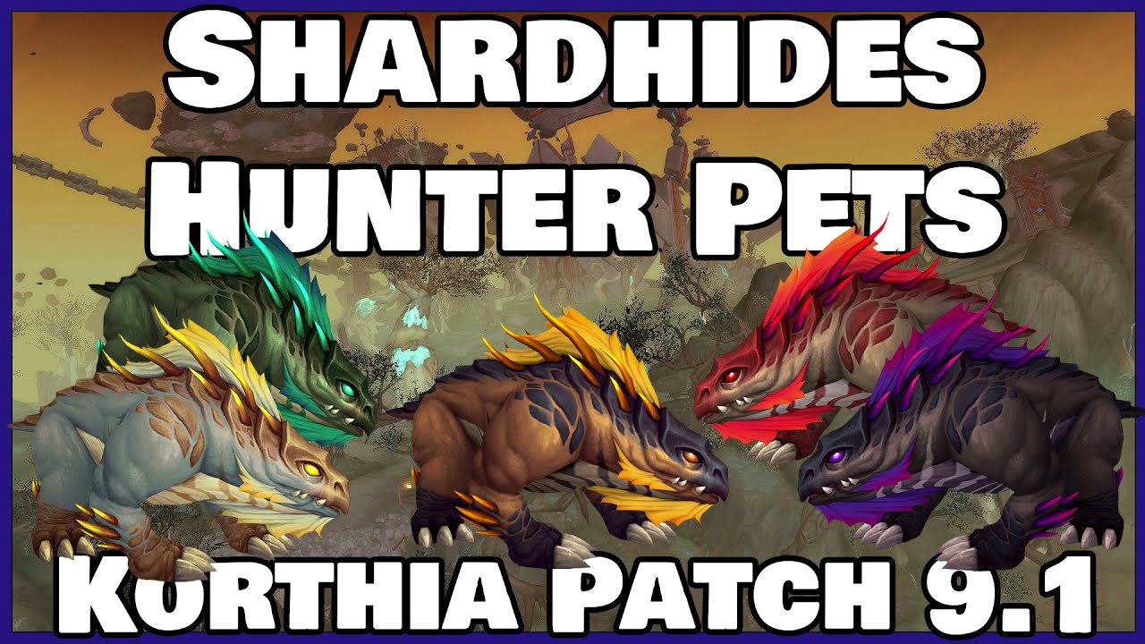 Shardhides Hunter Pets Korthia | Patch 9.1 | Alle 5 Farbvarianten