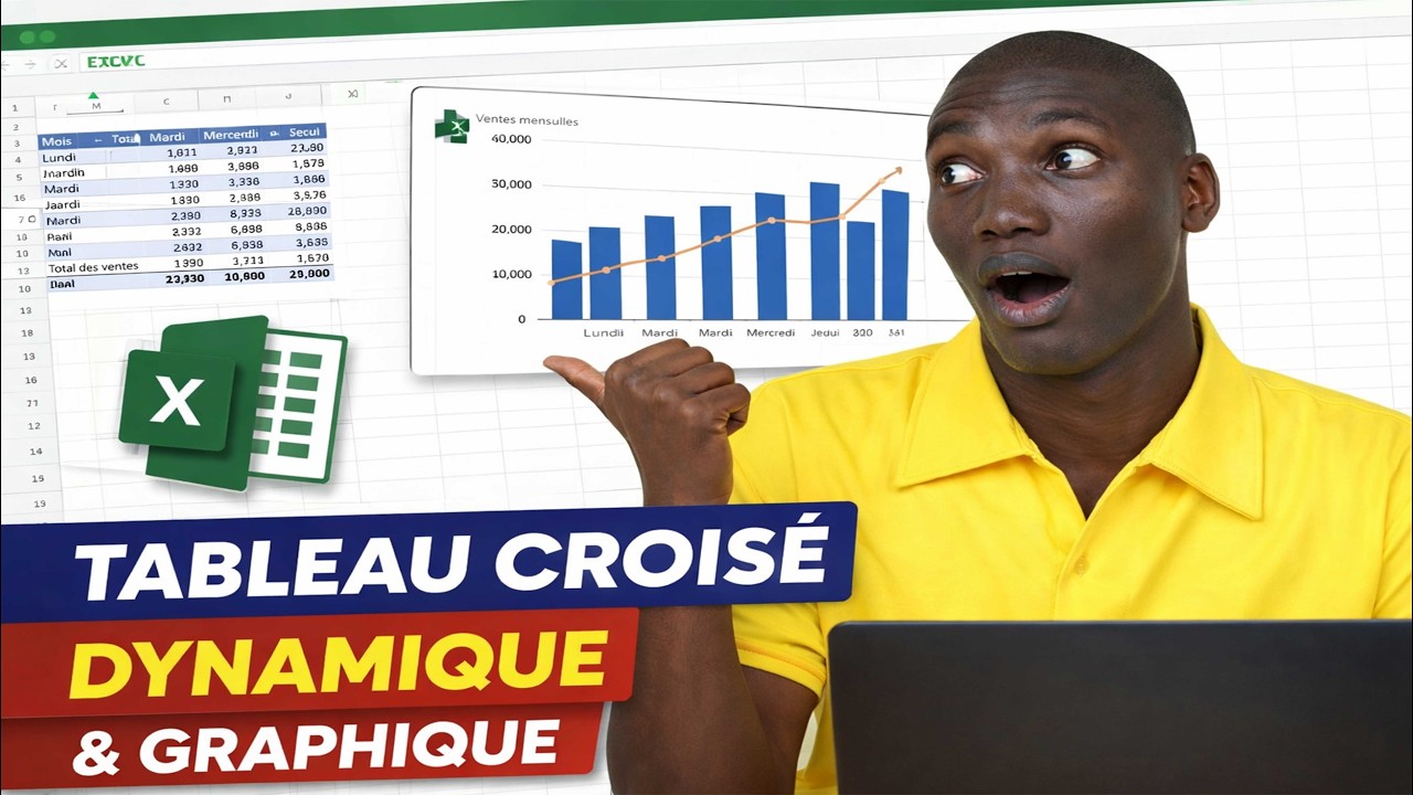 Créer un tableau croisé dynamique et graphique cour Excel gratuit